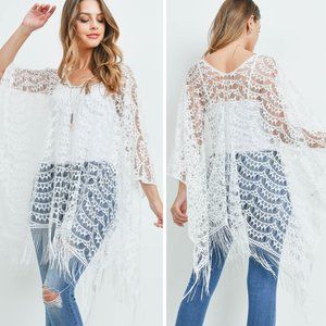 DONATING SOON! Last one! Bohemian Fringe Top / Swim Cover-Up